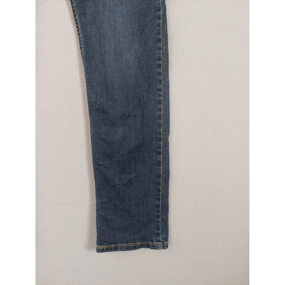 Wrangler Men Jeans 30X32 Blue Zip Button 5 Pockets Stretch Slim Straight Casual - Picture 5 of 16